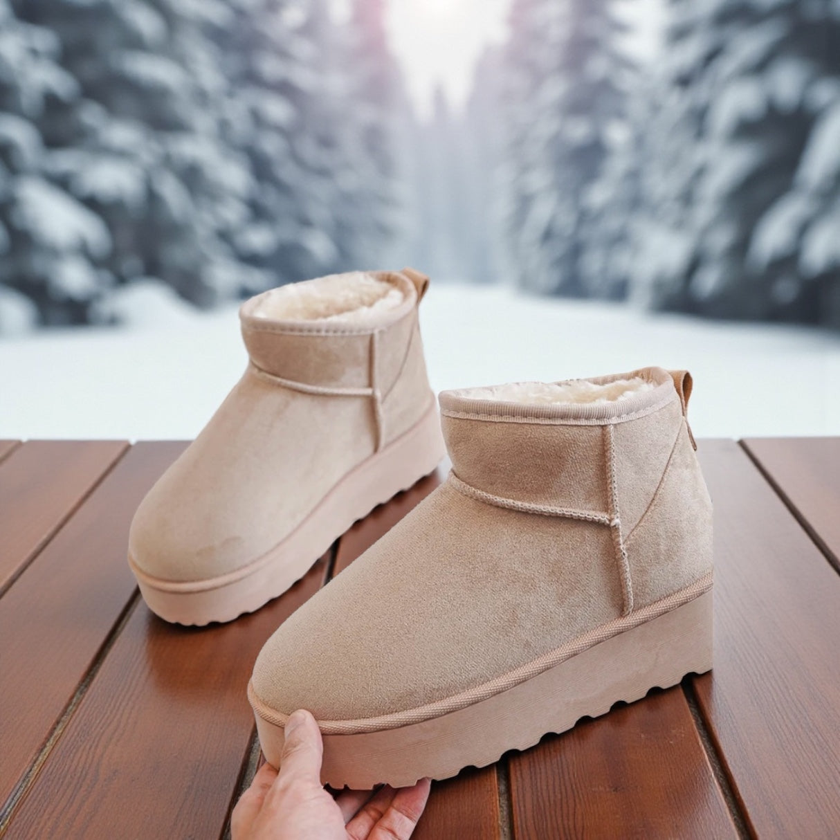 Bottines Crysa - Beige