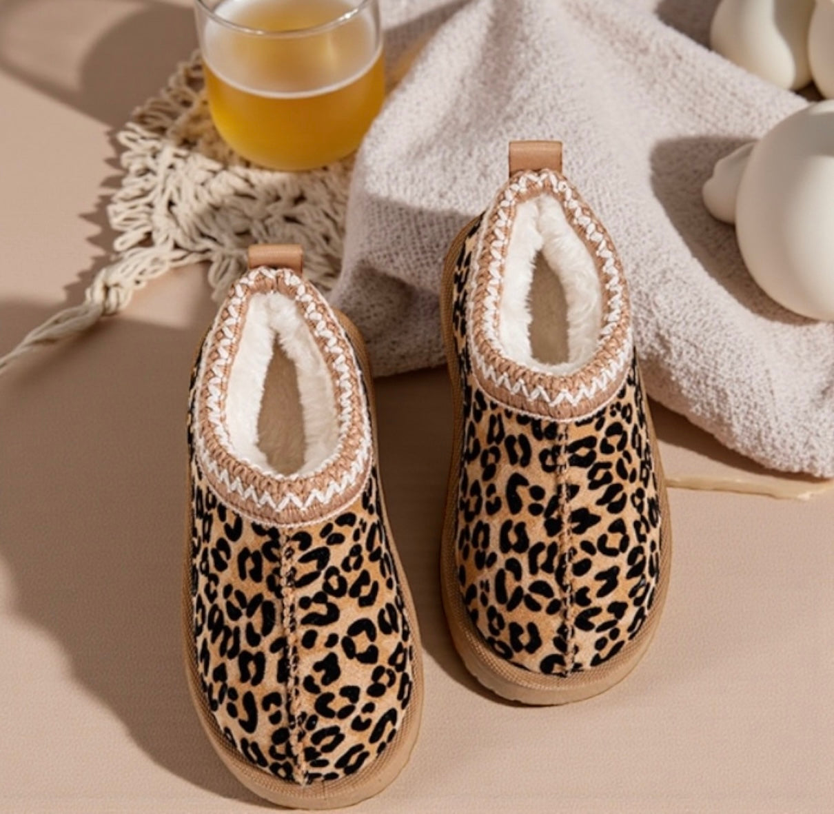 Mules léopard Douillettes